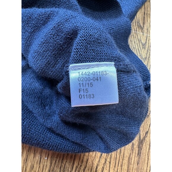 Jos A Bank Men's V-neck Long Sleeve Navy‎ Blue Sweater 100% Merino Wool Size XL - Picture 11 of 11